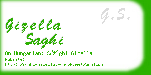 gizella saghi business card